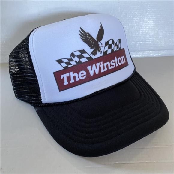 Retro Vintage The Winston Hat Winston Cup Trucker snapback Black Cap NASCAR 80s - Picture 3 of 4
